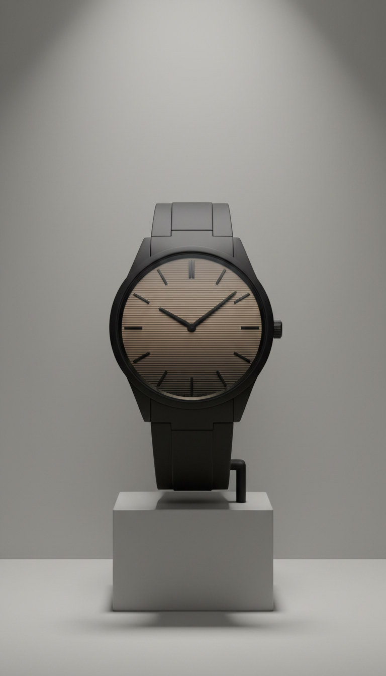 Obsidian Black Ultra-Thin Watch